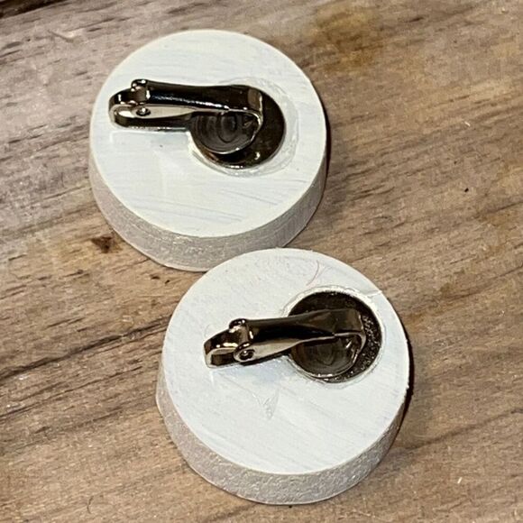 Vintage Green Bay Packers Oversized G Clip Earrings Sports Football Tailgating - Picture 5 of 5